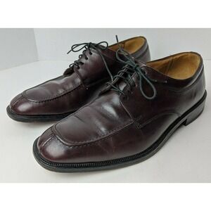 Florsheim Mens Leather Burgundy Cordovan Split Toe Dress Shoes 10 D